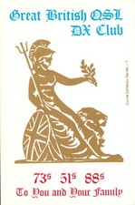 1 x QSL Card Great British QSL DX Club Cobra 148 - 1988 ≠ S315