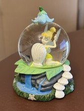 RARE Disney Store Tinkerbell Collectable Glitter Snow Globe Fairy Peter Pan