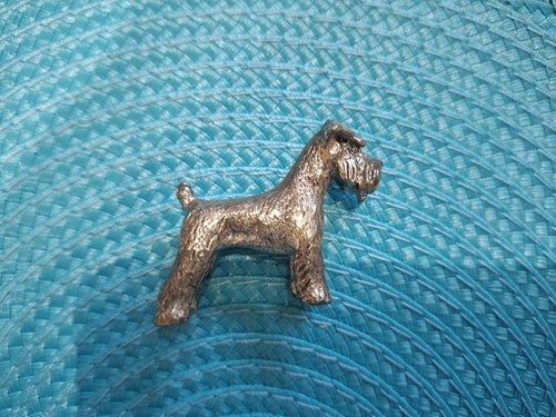 Metal dog airedale terrier - dog,