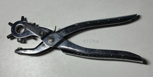 Leather hole punch plier tool - hole,