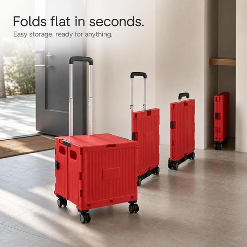 Folding cart with - with, telescopic