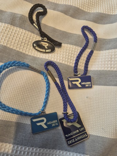Racing annual member badges - racing,