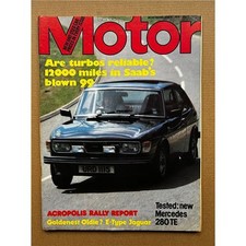 SAAB 99 TURBO MOTOR MAGAZINE JUNE 9 1979 - Saab 99 turbo cover with long term fe