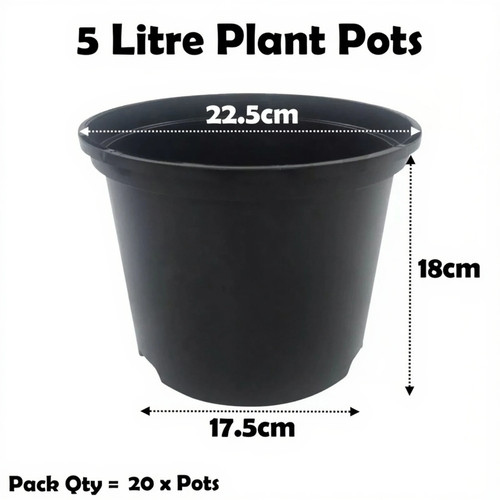 Litre black plant - 5,