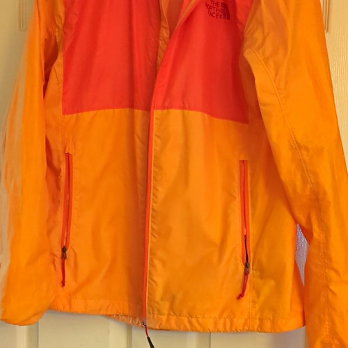 North face raincoat - face, size