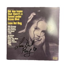 Lana Del Rey Music Signed Autographed Tunnels Under Ocean Blvd Vinyl Album