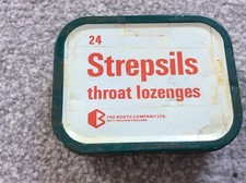 Vintage Strepsils Throat Lozenges The Boots Company Tin