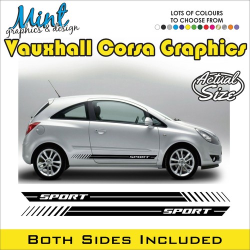 Vauxhall corsa side stripes - vauxhall,