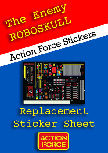 Vintage action force roboskull - action,