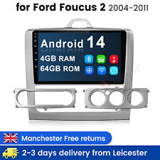 For Ford Focus MK2 2004-2011 Android 14 9"Car Stereo Radio GPS Navi Head Unit 4G