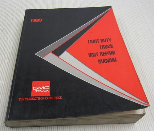 Service manual 1993 gmc - manual,