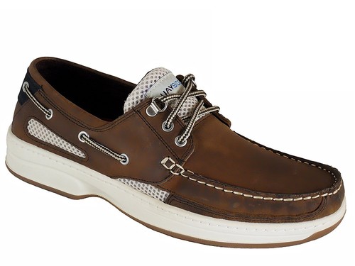 Leather deck shoes - leather,