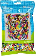 Tiger Rainbow Perler Bead Bag