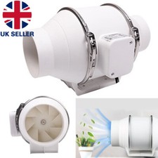 100mm 4 inch diameter Inline Extractor Fans Bathroom Shower Ceiling Loft Mount