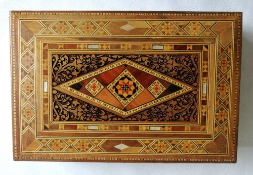 Vintage 1960s inlaid wooden - 1960s,