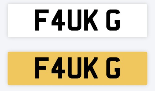 Private number plate - g,