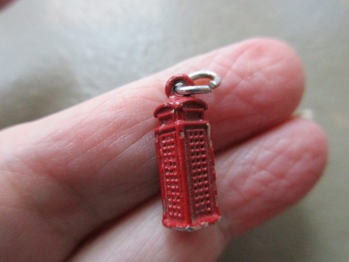 Vintage silver tone cute - vintage, red