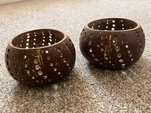 Coconut shell tea light - 2x,