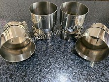 4 x Bmw Exhaust Tips Stainless