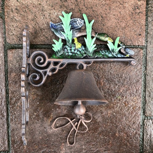 Duck cast iron bell - cast,