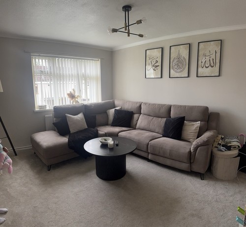 Corner sofa with recliner - corner,