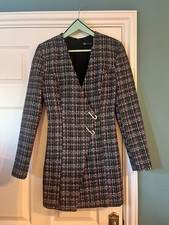 Zara tweed blazer dress, jewel