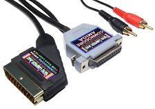 Commodore Amiga A500 A600 A1200 A2000 GOLD RGB SCART CABLE TV Video Lead 2mtr