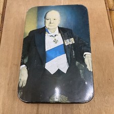 Vintage churchill biscuit tin - vintage,