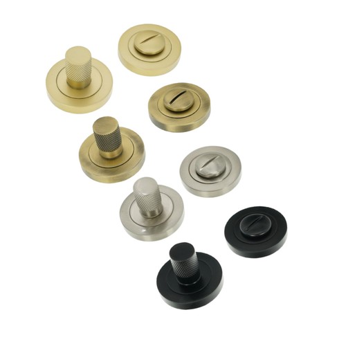 Thumb turn release knurled - &,