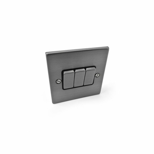 Brushed stainless steel - steel, switch