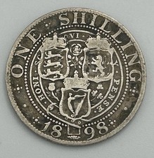 1898 One Shilling Queen