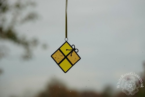 Stained glass window hanger - window,