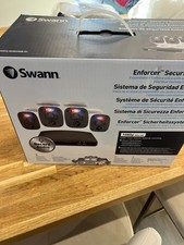 Swann Enforcer Security System 4 Cameras Full Color At Night. Boxed. Never Used