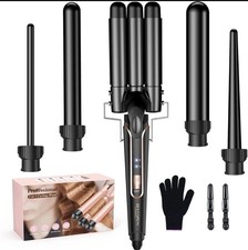 BESTOPE PRO 5 in 1 Beach Waver Hair Curler, Curling Iron (9-32mm)