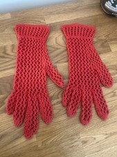 Ladies Red Crochet Occasion