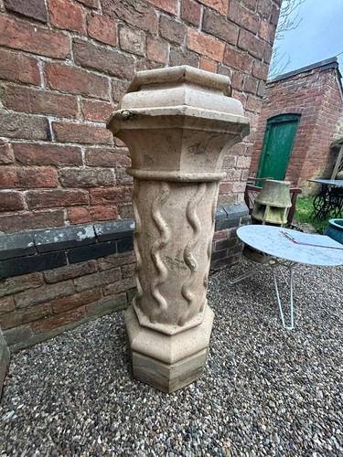 Large decorative clay chimney - clay,