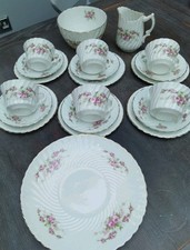 Antique Tea Set Pink Roses 6