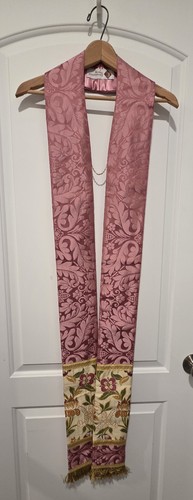 Pre owned rose clergy stole