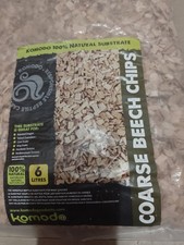 Komodo Coarse Beech Chips - Reptile Substrate - Floor Bedding Arid Humid Habitat