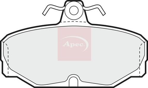 Apec pad537 rear brake pad - brake, set