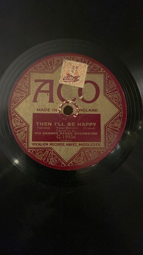 Rare 78rpm record rio - record,, v,