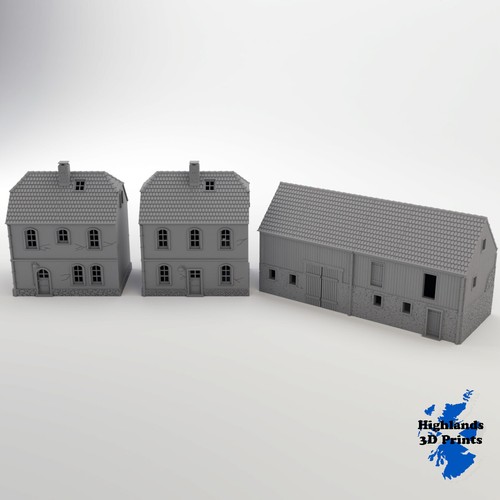 German border houses 10mm - german,