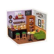 Rolie DIY Bar Miniature House Dollhouse Model Building Craft Kit Adult Kid Gift