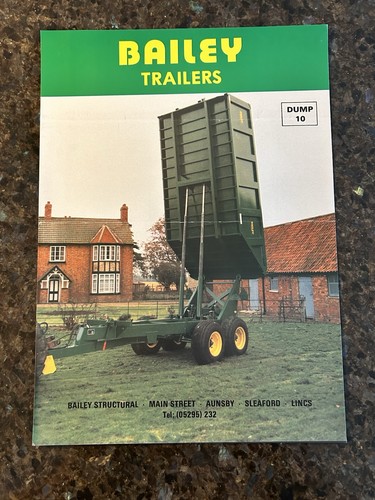 Bailey dump trailer - dump, leaflet