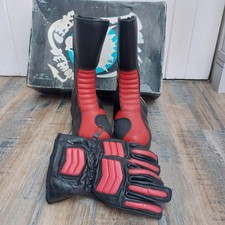 Power Speed Demon Motorcycle - Motorcross Child Boots And Glove Set