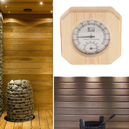 Wooden sauna thermometer - sauna,