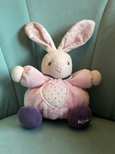 Kaloo Bunny Rabbit Pink Chubby Comforter Soft Toy Plush Spotty Heart 2013