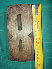 Letterpress wooden type - , number