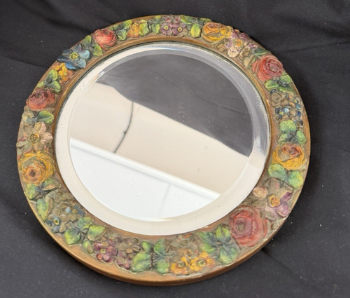 Vintage barbola floral relief - vintage,