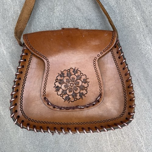 Vintage moroccan tooled - moroccan,